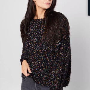 Gimmicks eyelash nubby sweater